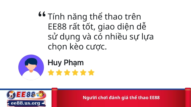 Người chơi đánh giá thể thao EE88