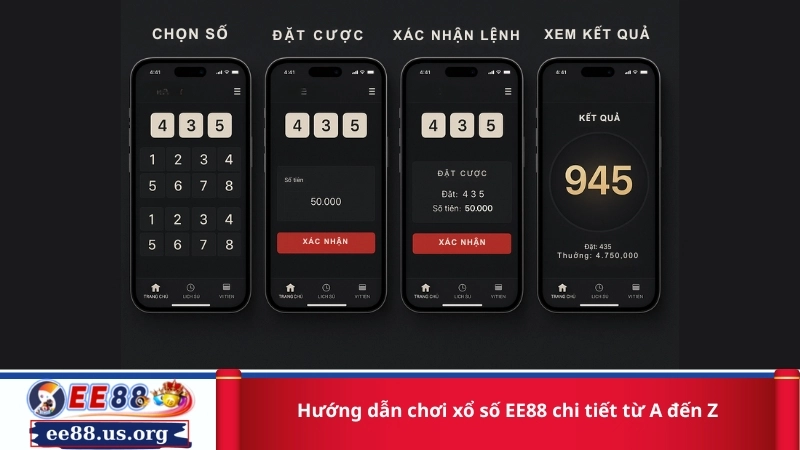 Hướng dẫn chơi xổ số EE88 chi tiết từ A đến Z