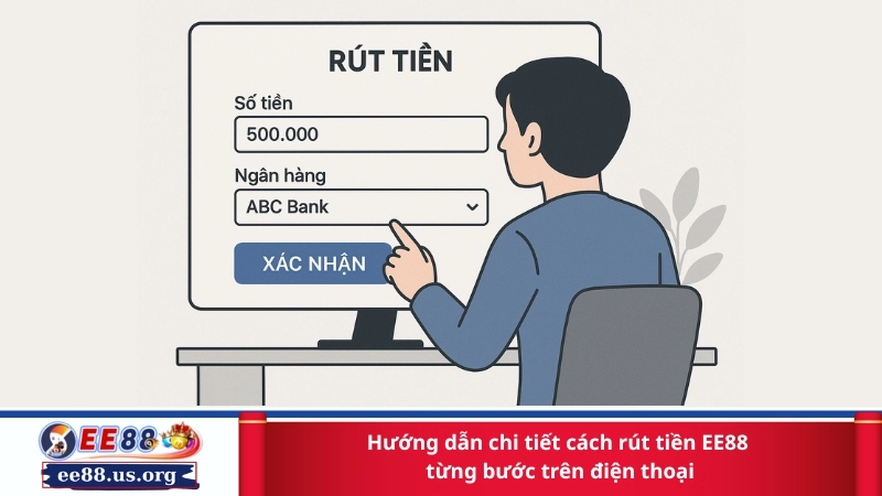 Hướng dẫn chi tiết cách rút tiền EE88 từng bước trên điện thoại