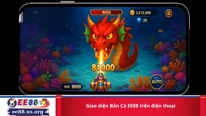 Giao diện Bắn Cá EE88 trên điện thoại