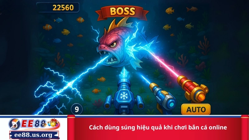 Cách dùng súng hiệu quả khi chơi bắn cá online
