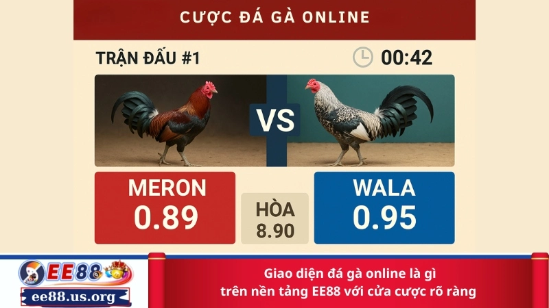 Giao diện đá gà online là gì trên nền tảng EE88 với cửa cược rõ ràng